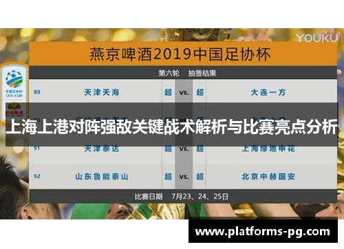 上海上港对阵强敌关键战术解析与比赛亮点分析 上海上港对阵强敌关键战术解析与比赛亮点分析